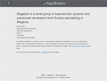 Tablet Screenshot of magebird.com
